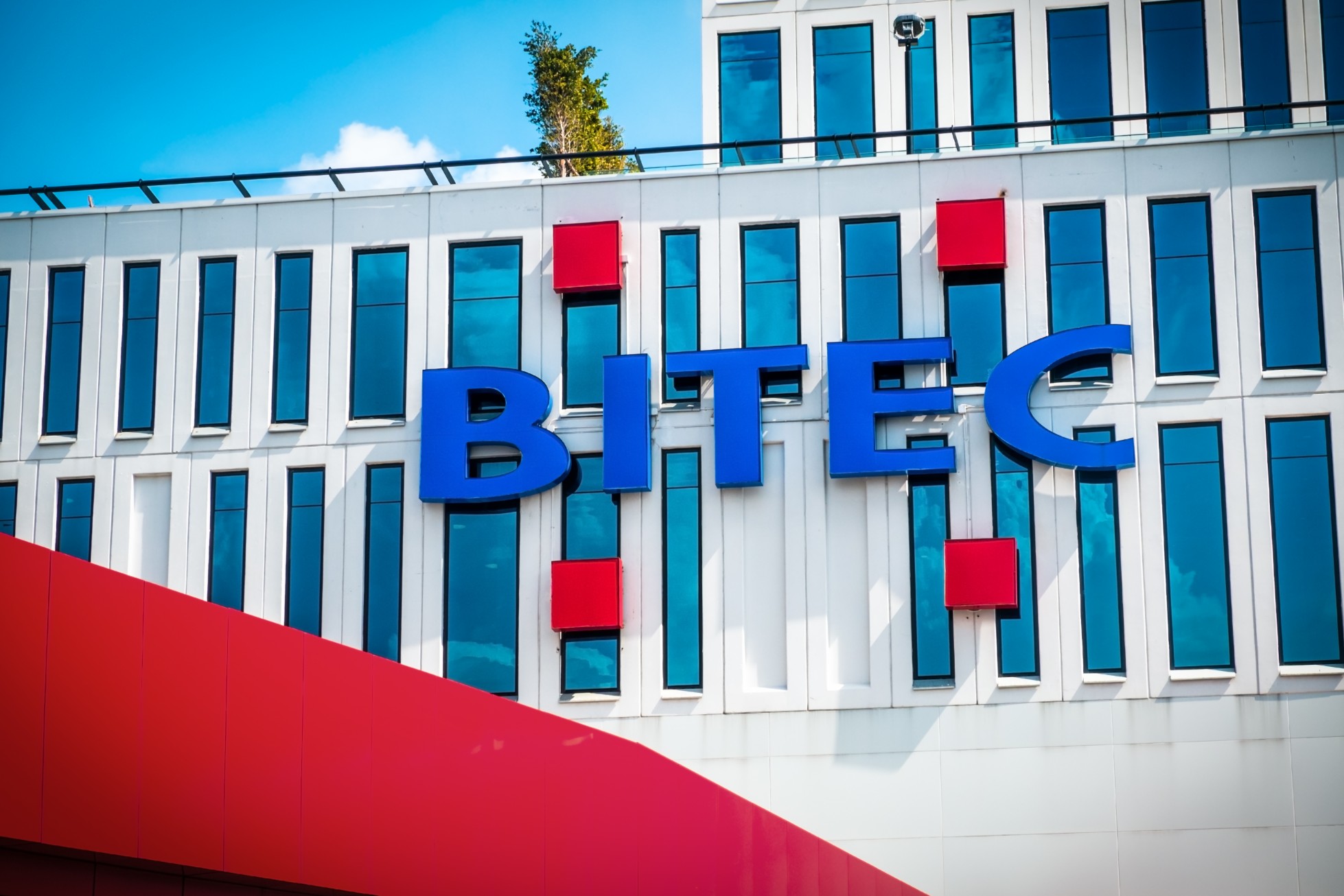 Bangkok, Thailand. December 1, 2018 : Building of BITEC international trade and exhibition center.